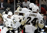 Pascal Dupuis, Marc-Andre Fleury, James Neal, Matt Cooke